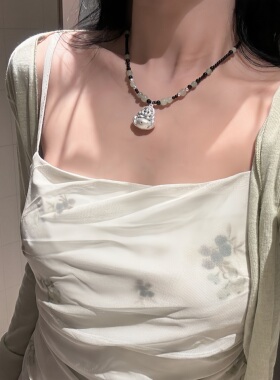 999足银大肚佛公串珠新中式项链