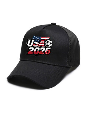2026世界杯美国队足球周边可定制球队LOGO帽子粉丝助威棒球帽男女