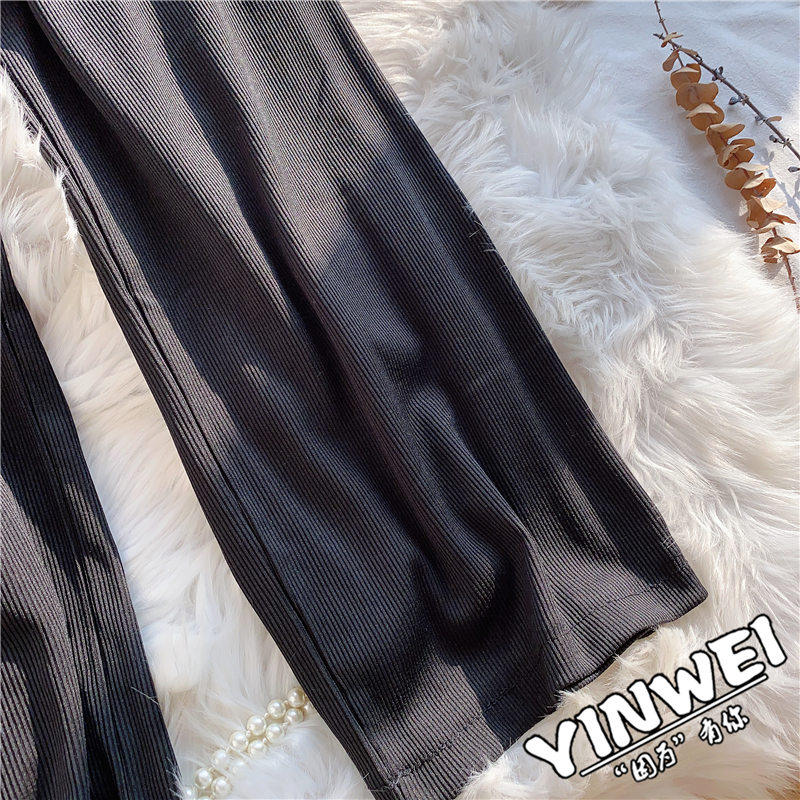 2020新款女宽松显瘦垂坠感春夏裤子 茵蔚休闲裤