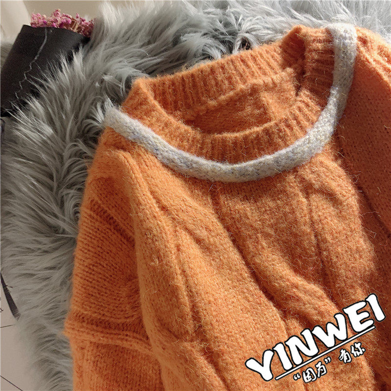 日系秋冬宽松短款慵懒风2020年毛衣 茵蔚毛衣