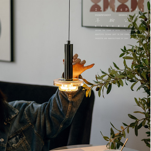 年轮公园 ZORING PARK 意式手扫感应开关升降书桌床头氛围吊线灯 - 图1