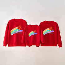 Mother and daughter in autumn a family of three childrens childrens clothing 2023 new autumn clothes kindergarten activity class long sleeves