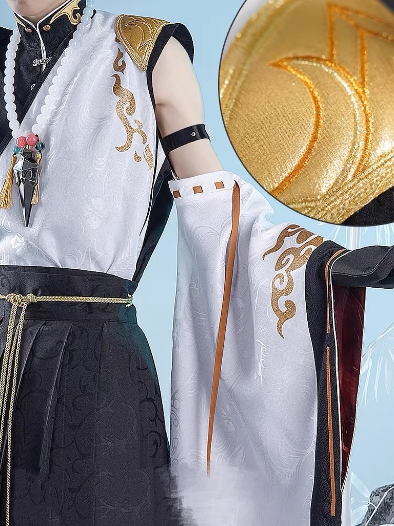 现货星野原神cos服魈古风护法夜叉cosplay动漫服装男面具cos男装 - 图1