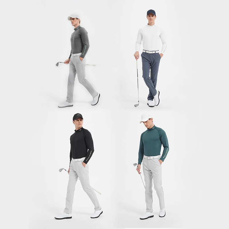 佩奇塔特高尔夫长袖t恤衫秋冬保暖打底衫男士发热polo衫GOLF男装 - 图3