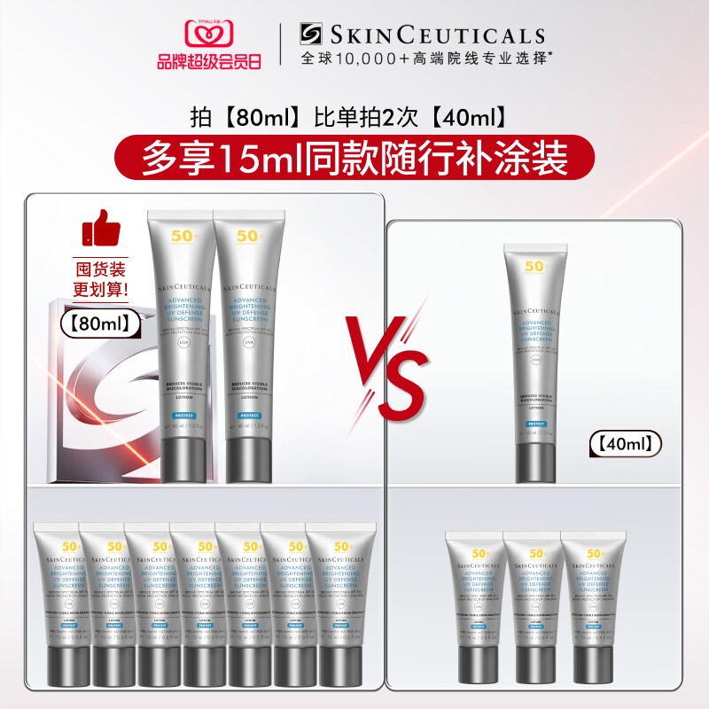 【春日出游】修丽可小银伞防晒乳 SPF50+美白淡斑焕亮防晒霜