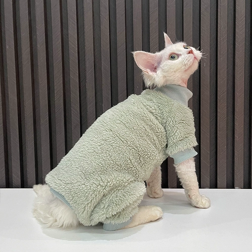 Эластичная большая густая защита от живота четвероногая одежда, одежда для кошачьей кошки, одежда для кошачьей кошки, двусторонняя руно, легко носить