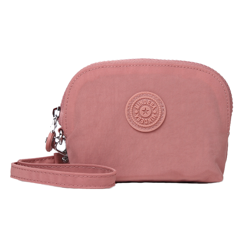 小布包零钱包女手拿简约尼龙布防泼水轻盈手挽硬币袋钥匙卡包收纳 - 图3