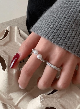 Pree·“自带焦点”双头珍珠戒指女 轻奢高级感款2026新款