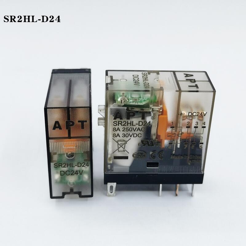 新款西门子APT薄型直流中间继电器 SR2HL-D24 A220导轨底座SSF08F