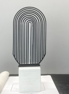 现代轻奢金属抽象枝叶摆件样板间软装饰品客厅家具玄关摆设