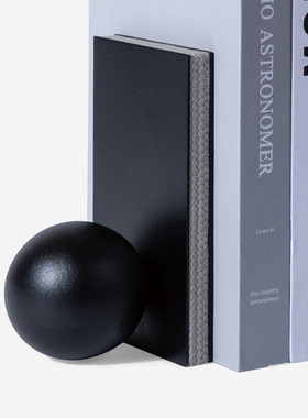 现代轻奢书档书靠摆件样板房售楼处极简几何艺术皮革书本收纳摆设