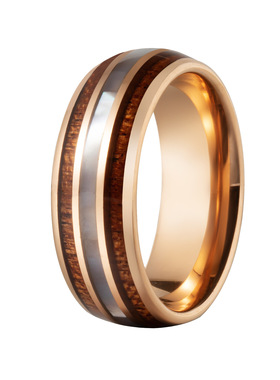 钨钢绿色欧宝戒指相思木滴胶乌金流行饰品