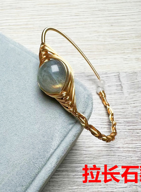 各种水晶珍珠手镯 14K包金绕线手工 保色 女水晶手镯