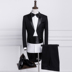 Tuxedo nam chú rể mỏng váy cưới phù hợp với nam phù hợp với chỉ huy sân khấu hiệu suất máy chủ lưu trữ - Suit phù hợp bộ vest nam Suit phù hợp
