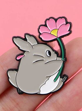 Cute Animal Enamel Pin Anime Movie Badges on Backpack Women'