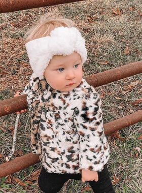 Baby Head Bands Teddy Fabric Headband Girl Hairband Knot Top