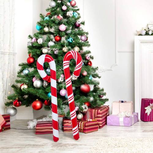 Christmas Crutches Balloon Ornaments Merry Christmas Decorat - 图1