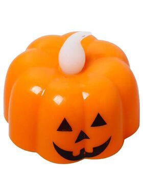 1PC Halloween Pumpkin Lights LED Electronic Candle Props Hau