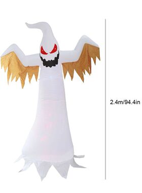 2.4M Halloween Inflatable Ghost Decoration Scary Pumpkin Hea
