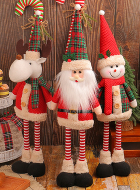 A Variety Of Christmas Standing Telescopic Doll Hotel Window