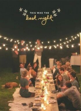 10M Ball LED String Lights Outdoor Ball Chain Lights Garland