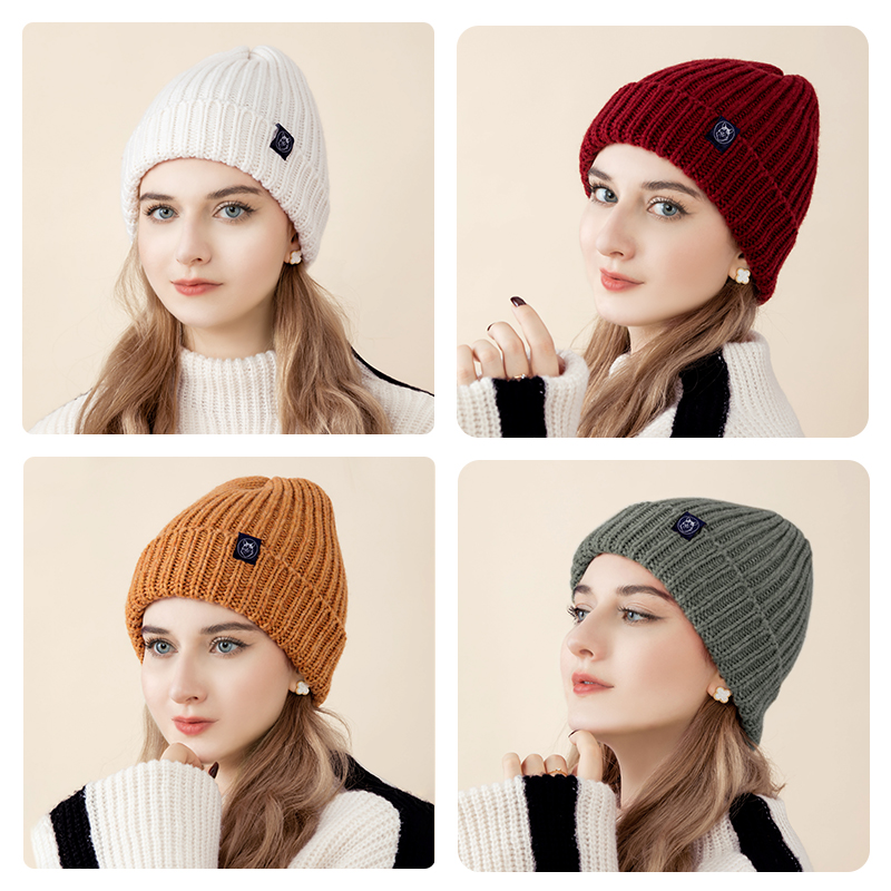 Corgi英国进口秋冬简约百搭保暖纯山羊绒针织帽子显脸小男女通用