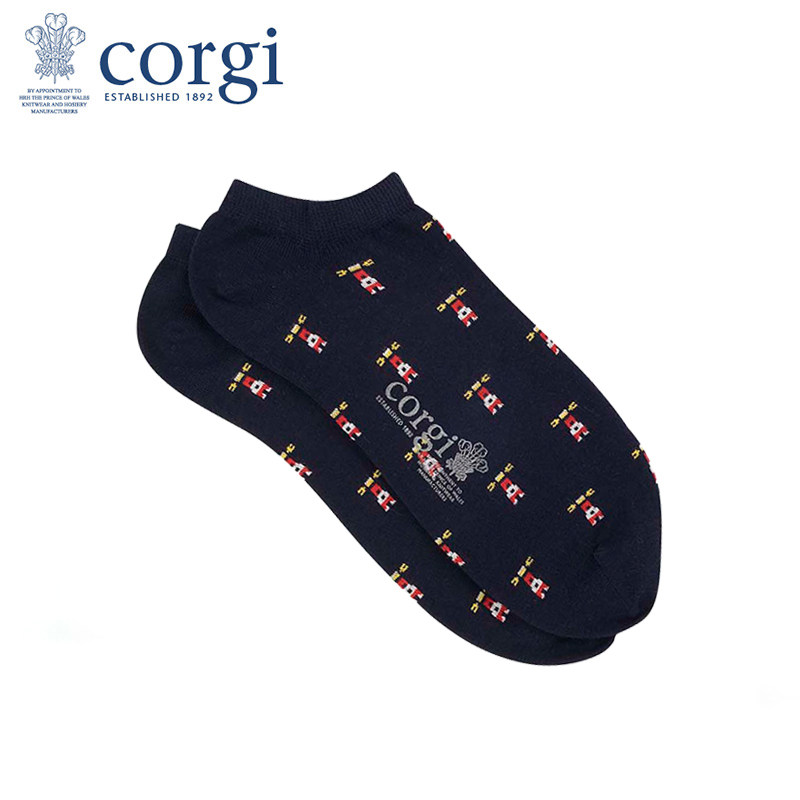 CORGI英国进口男女款船袜字母印花薄款精梳棉透气夏季短袜,淘宝优惠券,粉丝福利购,淘宝优惠卷