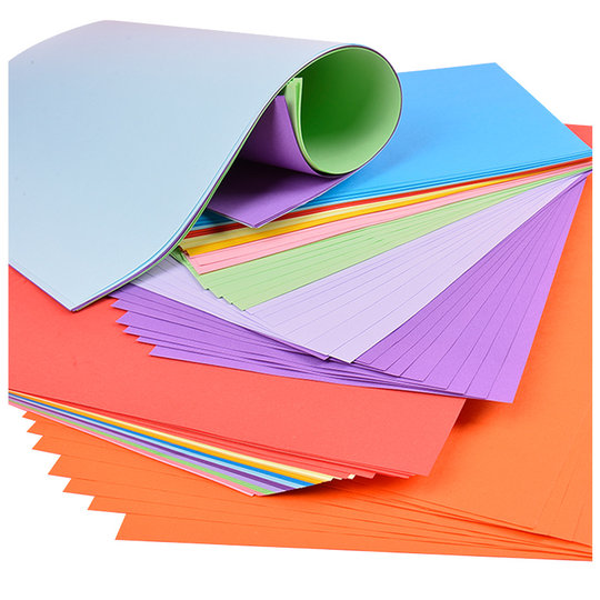 Baby handmade paper-cut origami children's colored paper airplane rectangle DIY educational fun toy baby girl