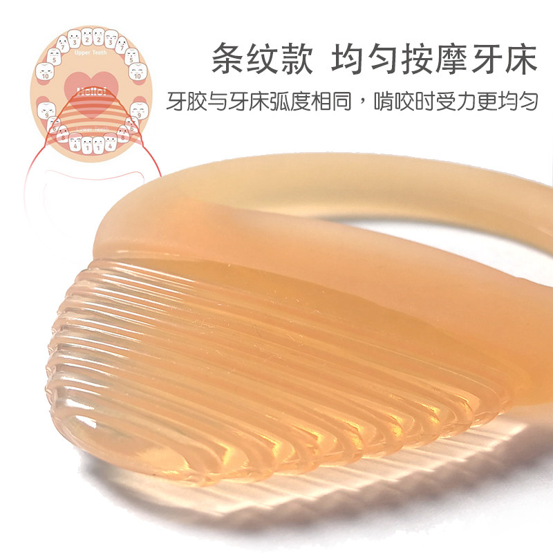 硅胶牙胶磨牙棒宝宝玩具咬咬手环 小白马牙胶