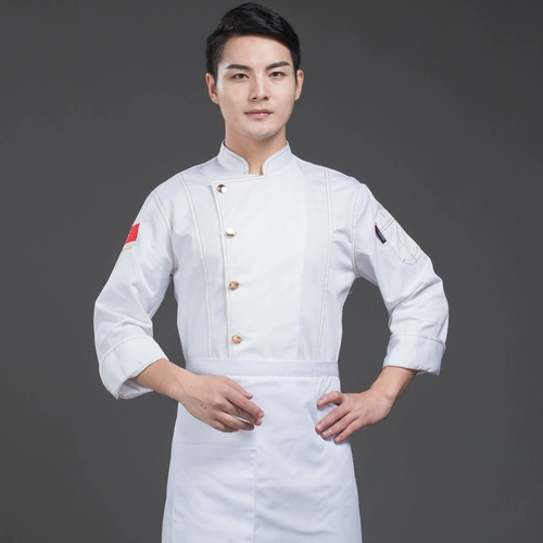 Пользовательский шеф -повар для обслуживания рабочей одежды, ресторанная кухня женская одежда Fengwei Hotel, столовая одежда, столовая длинные рукава, увеличить работников мужского пола.