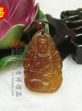 天然红玛瑙生肖吊坠项链珠链男属虎牛马女挂饰