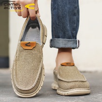 German camel big code 46 mens shoes summer sails shoes mens soft bottom drive a foot pedal dad cloth shoes 47 fall