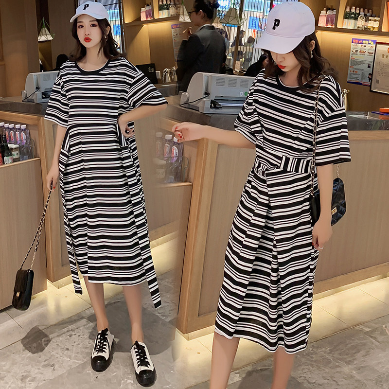 孕妇裙显瘦中长款韩版潮妈连衣裙 himibaby连衣裙