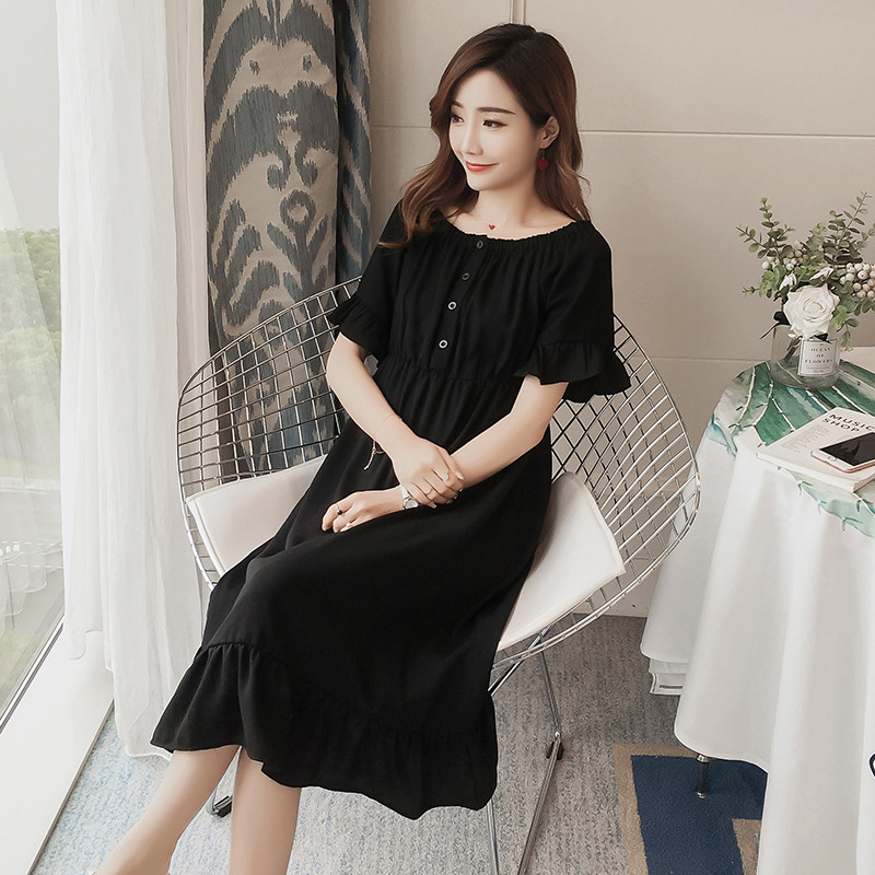 夏季韩版潮辣妈孕妇装2021新款衣服 himibaby连衣裙