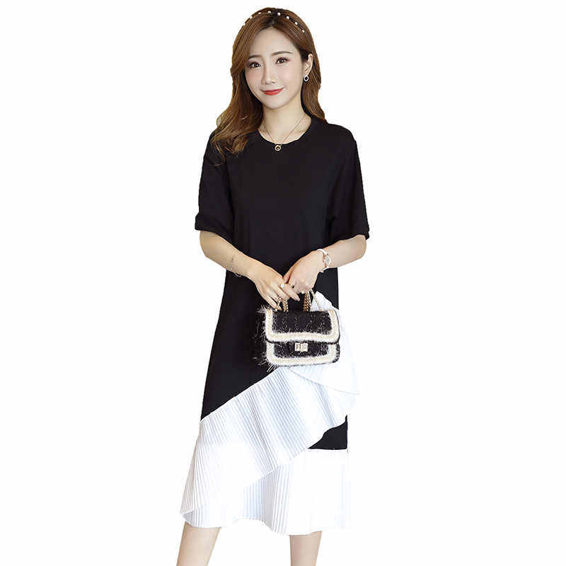 孕妇夏装2020时尚新款潮妈长款 himibaby连衣裙