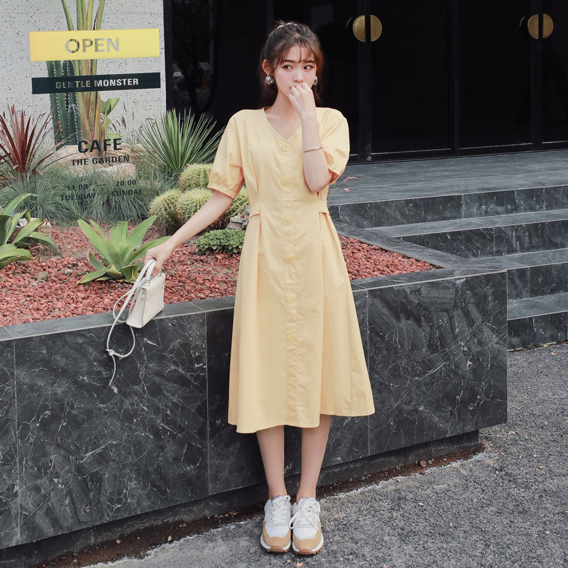 孕妇夏装过膝2021洋气夏天连衣裙 himibaby连衣裙