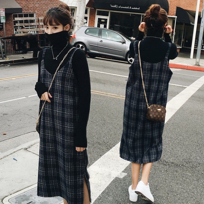 2021新款孕妇秋装套装长款连衣裙 himibaby连衣裙