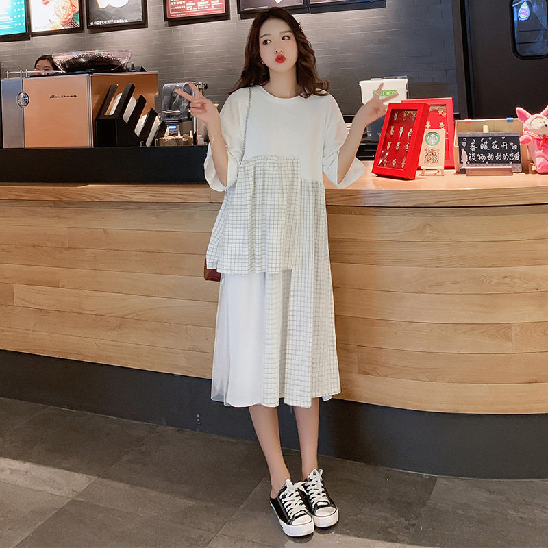 孕妈潮装孕妇夏装2022新款宽松裙子 himibaby连衣裙