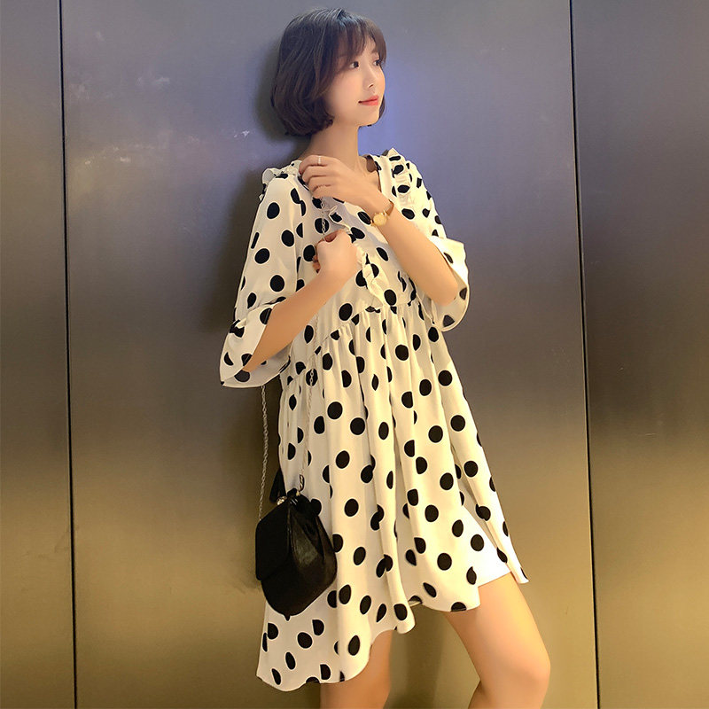 孕妈潮装夏2021新款中长款潮连衣裙 himibaby连衣裙