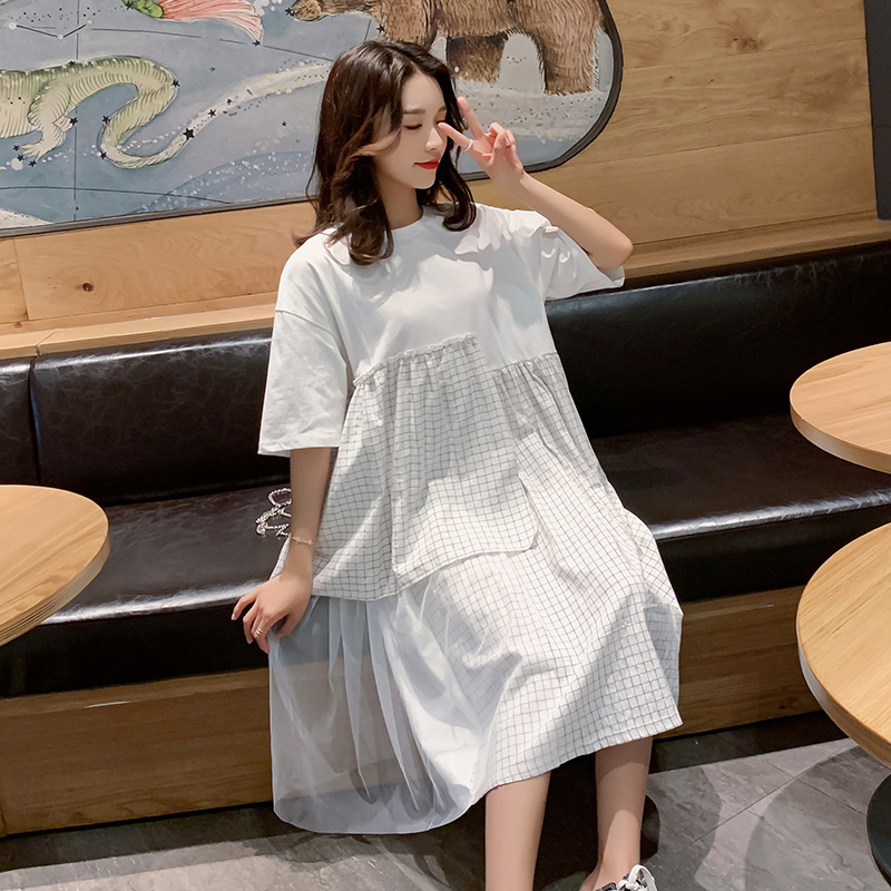 孕妈潮装孕妇夏装2022新款宽松裙子 himibaby连衣裙