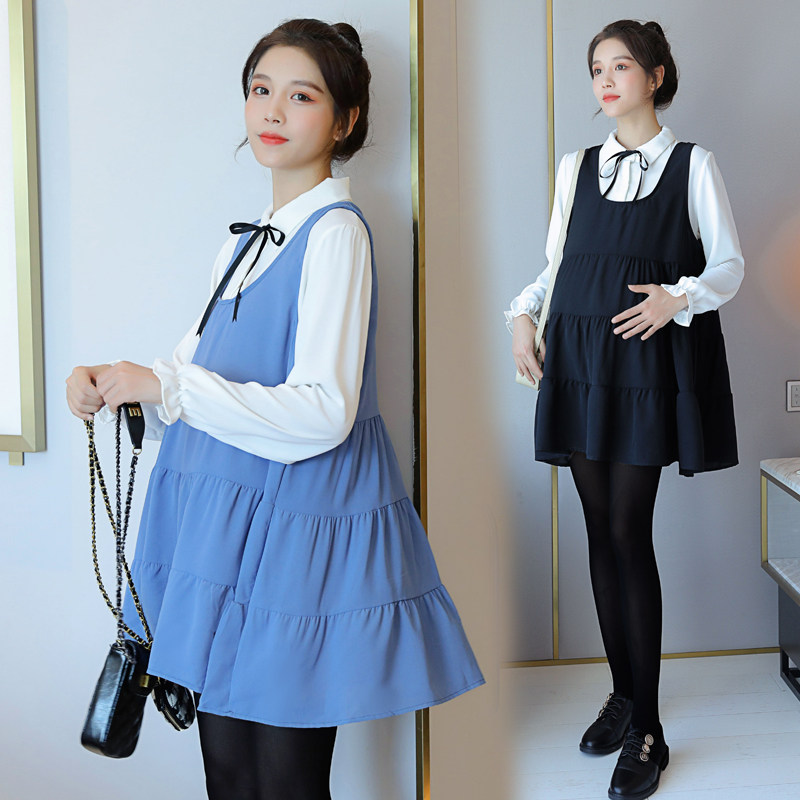 孕妇装秋装2021新款潮时尚款连衣裙 himibaby连衣裙