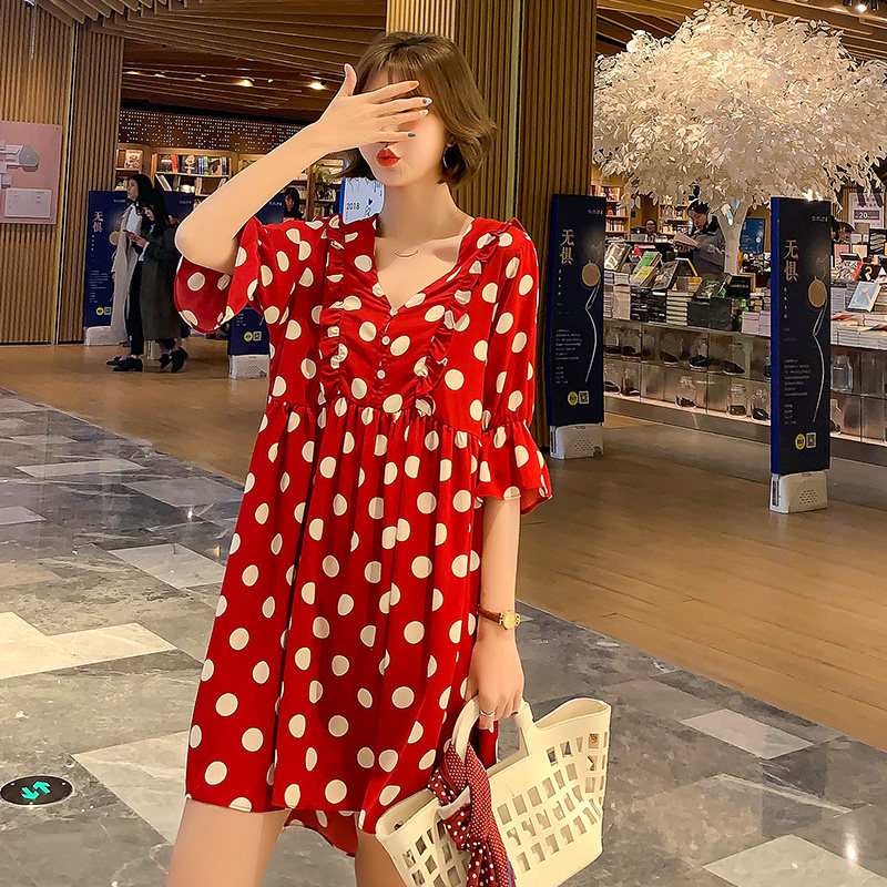 孕妈潮装夏2021新款中长款潮连衣裙 himibaby连衣裙