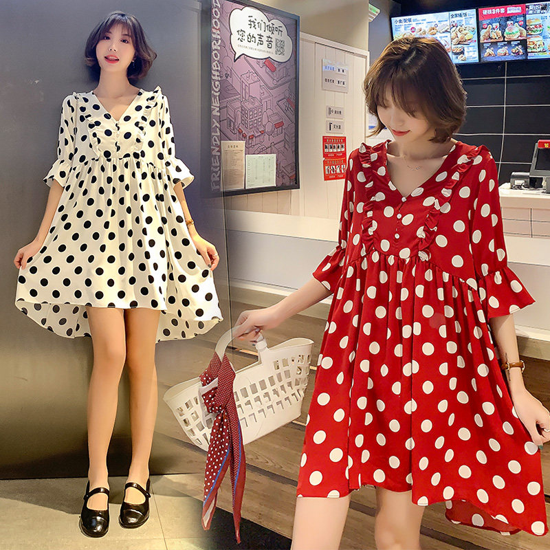 孕妈潮装夏2021新款中长款潮连衣裙 himibaby连衣裙