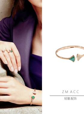 DIVA双扇形裙子女镀18K金手镯