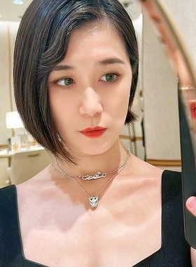 绿宝石眼男女滴油豹头项链项饰