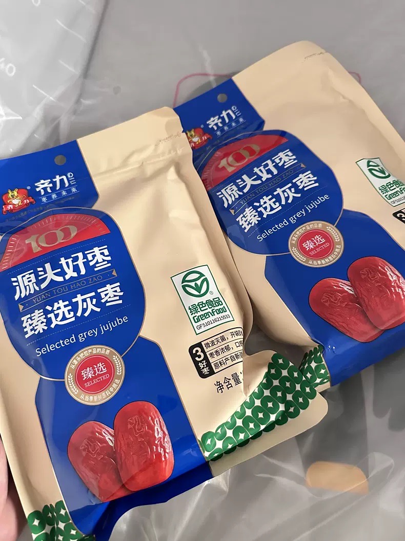 齐力新疆臻选灰枣500g绿色食品煲汤煮粥泡茶红枣 - 图2