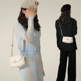 Сумка для телефона, сумка через плечо, оригинальная дизайнерская белая сумка на одно плечо, цепь, коллекция 2023, на цепочке