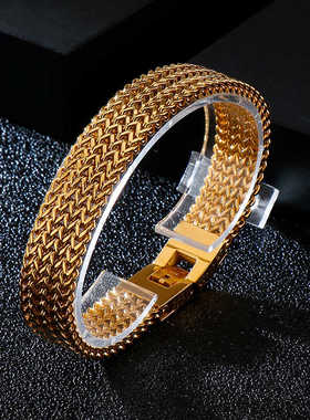 简单大方小众设计手链钛钢高级感