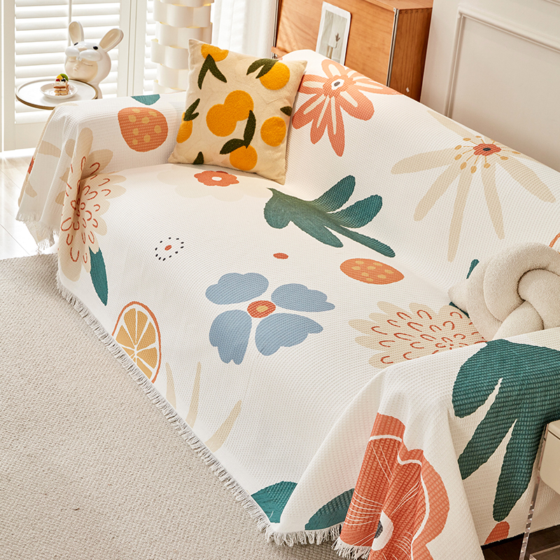 2025秋冬新品防静电防尘防滑现代简约全包沙发巾沙发盖布四季通用 - 图0