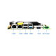 Wide temperature 3.5-inch quad-core J1900 industrial control motherboard PCI